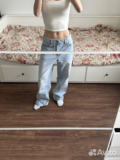 Джинсы женские широкие befree