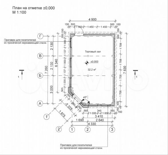 Торговая площадь, 32 м²