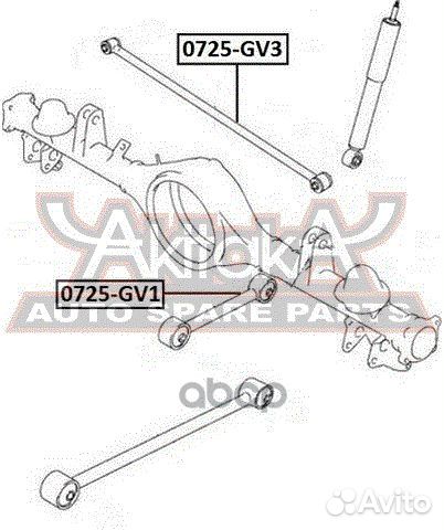 Тяга подвески продольная верхняя зад лев 07
