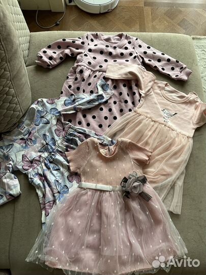 Вещи пакетом на девочку 74 80