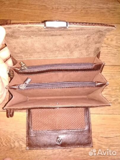 Барсетка коричневая мужская