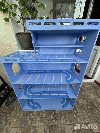 Стеллаж-парковка детская мебель