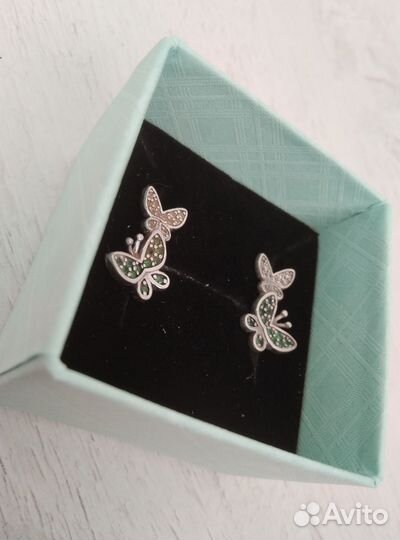 Серьги серебро