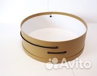 Коробка шляпная 50*20 с ручкой