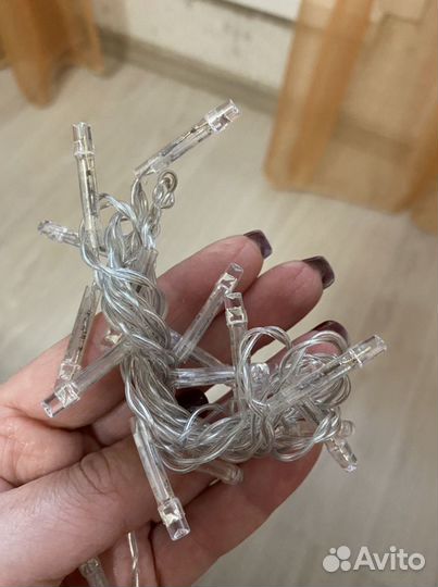 Электрогирлянда 2 х 1,5 метра