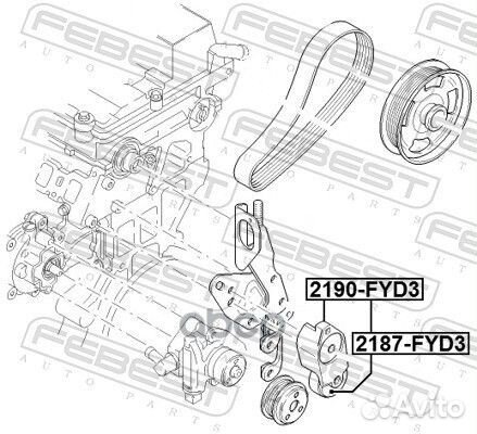 Натяжитель ремня ford transit FY 2000-2006 EU