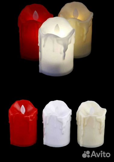 Красная светодиодная свеча