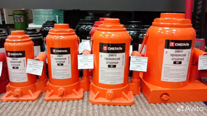 Бутылочные домкраты (пр-во Россия и Белоруссия)