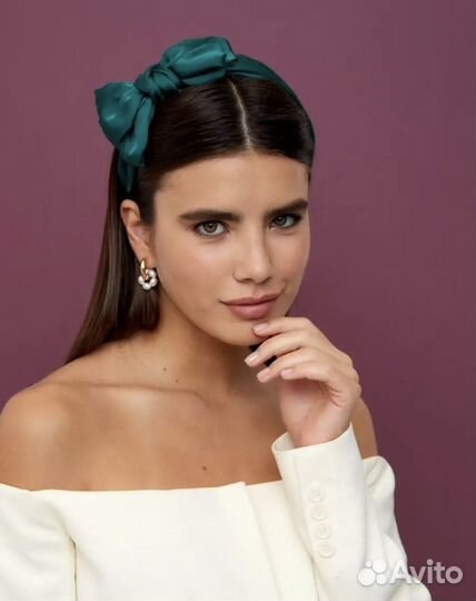 Ободок для волос с бантом