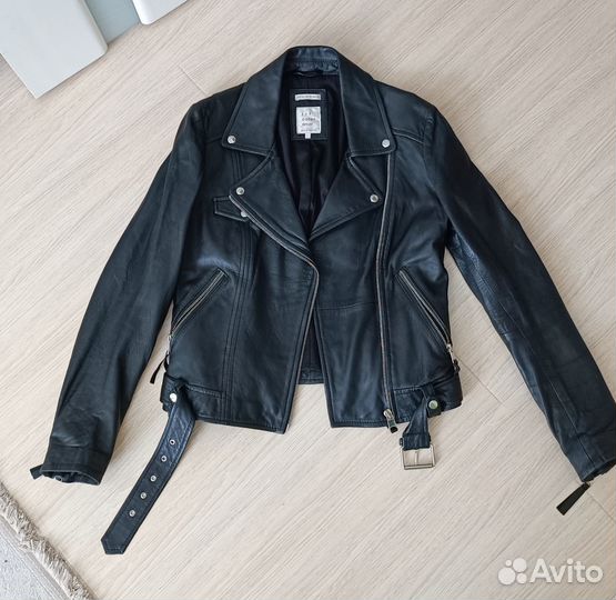 Кожаная куртка косуха zara