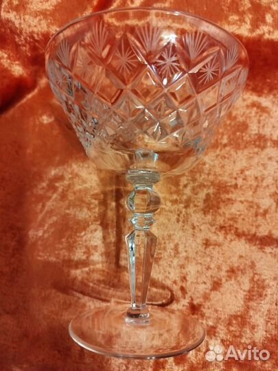 Ваза конфетница на ножке хрусталь СССР