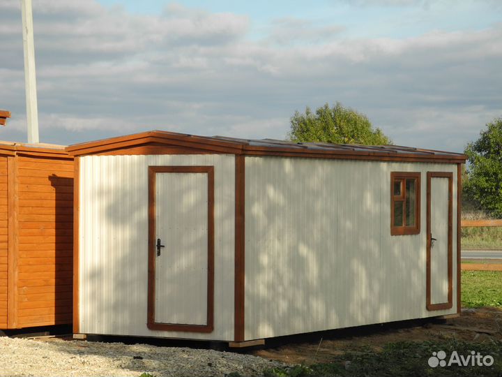 Бытовка Садовая с печью