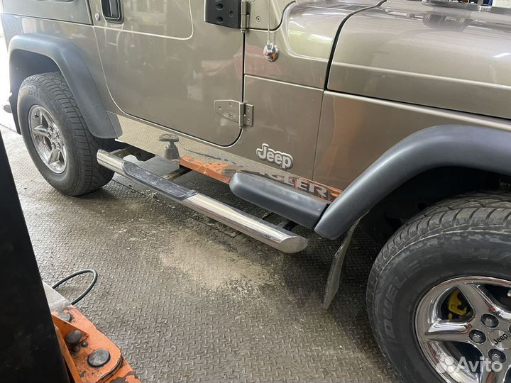 Дуги и пороги нержавейка Jeep Wrangler TJ