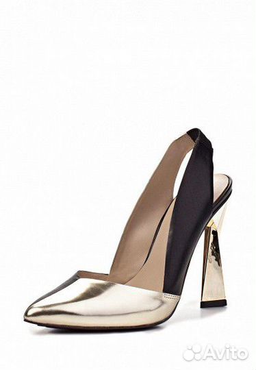 Туфли 37 United Nude чёрные-золото