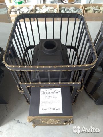 Банная печь Квадро 16 Чугун