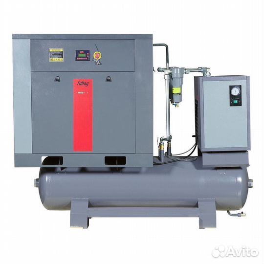 Компрессор 11 кВт винтовой на ресивере с осушит-м