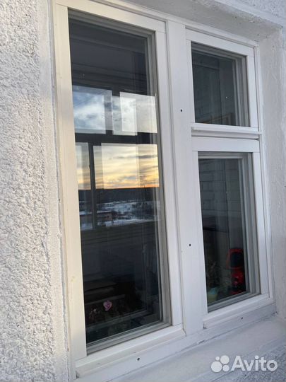 Деревянный стеклопакет, окно