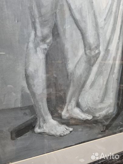 Картина маслом девушка с мольбертом