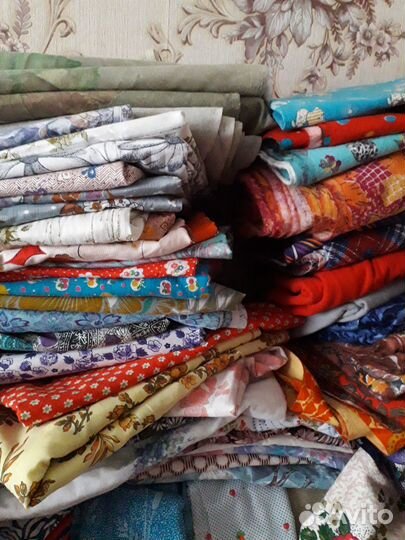 Отрез ткани СССР бязь.сатин.штапел