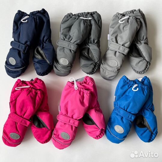 Зимние краги варежки детские мальчик девочка