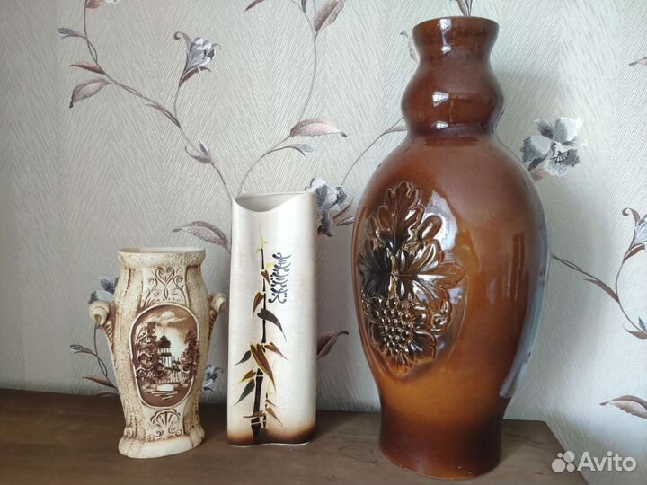 Ваза напольная для цветов декор керамическая