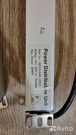 Блок розеток Hyperline SHE19-6SH-2.5EU