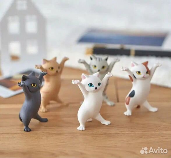 Кот-кошка, держатель для наушников и мелочей