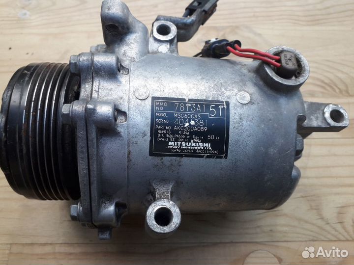 Компрессор кондиционера Mitsubishi Lancer 10