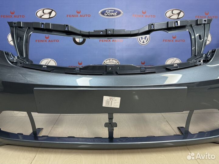 Бампер передний Kia Rio 3 с 15-17 цвет Голубой