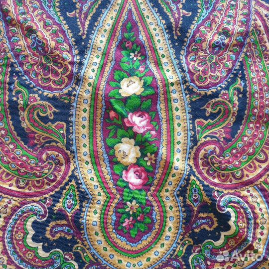 Павловопосадский платок шаль шерсть