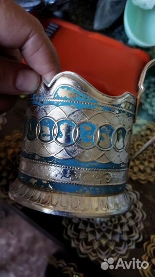 Подстаканники СССР, мороженка, чайник