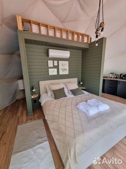 Глэмпинг сфера, геокупол диаметр 6м