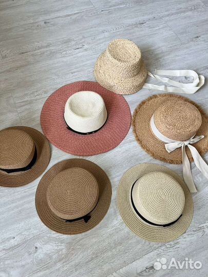 Шляпы соломенные