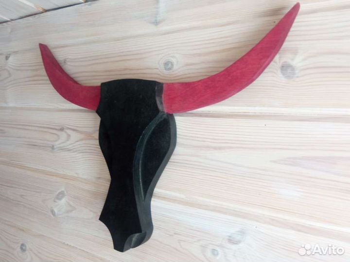 Декор трофей голова быка