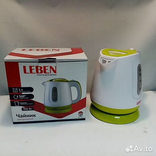 Чайник Leben 990 Вт (Рассрочка /О3)