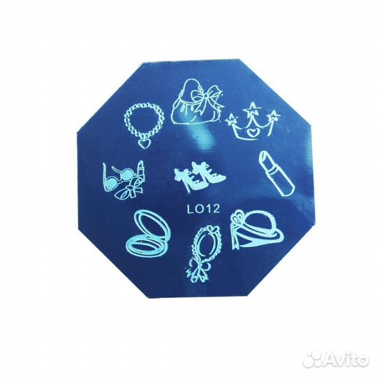 Трафарет металлический для стемпинга LO-12