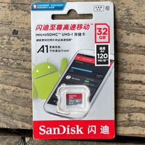 Карта памяти microsd Sandisk 64гб