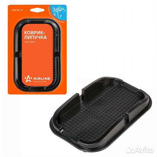 Airline ASM-BP-04 Коврик липучка чёрный подставка