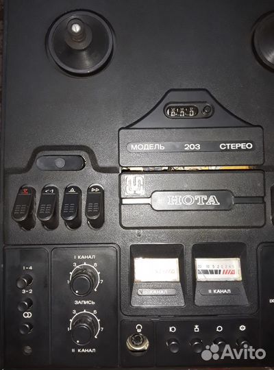 Катушечный магнитофон Нота-203
