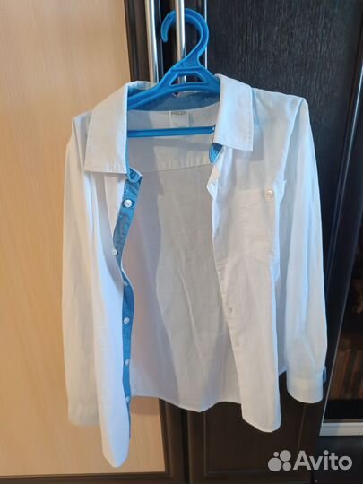 Рубашка белая детская на мальчика