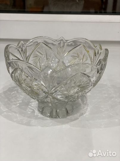 Ваза хрусталь фарфор стекло стаканы рюмки салатник