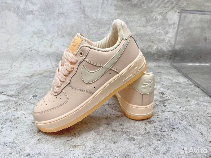 Кеды Nike Air Force peach