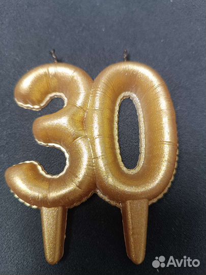 Свеча цифра 30 для торта