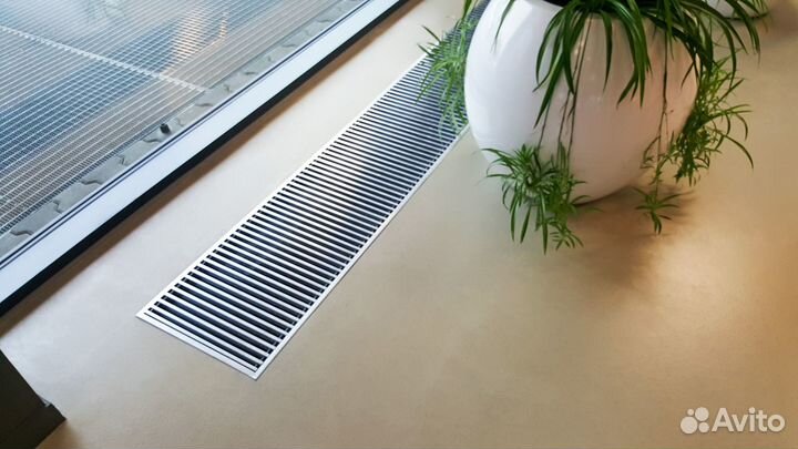 Конвектор в пол kwhv 350-140-2100 мощность 9330 Вт