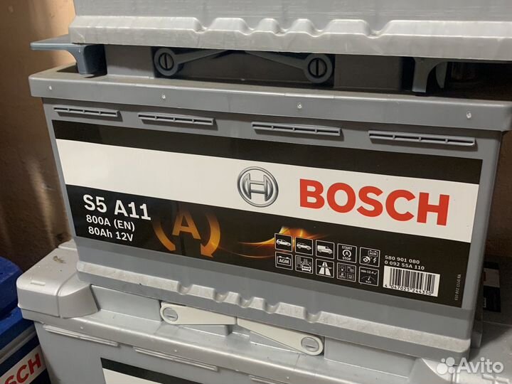 Аккумулятор Bosch S5 A11 80ач AGM
