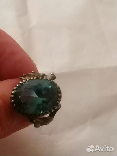 Серебряное кольцо женское СССР