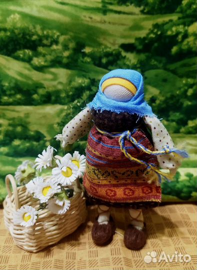 Кукла в народном стиле. кукла ручной работы