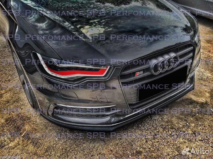 Audi A6 C7 дорест решетка радиатора S6 S-line чёрная