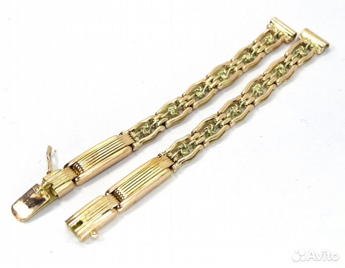 Женский золотой часовой браслет