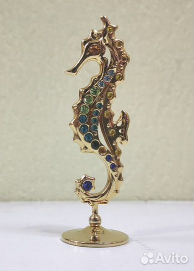 Фигурка «Морской конек» с кристаллами Swarovski